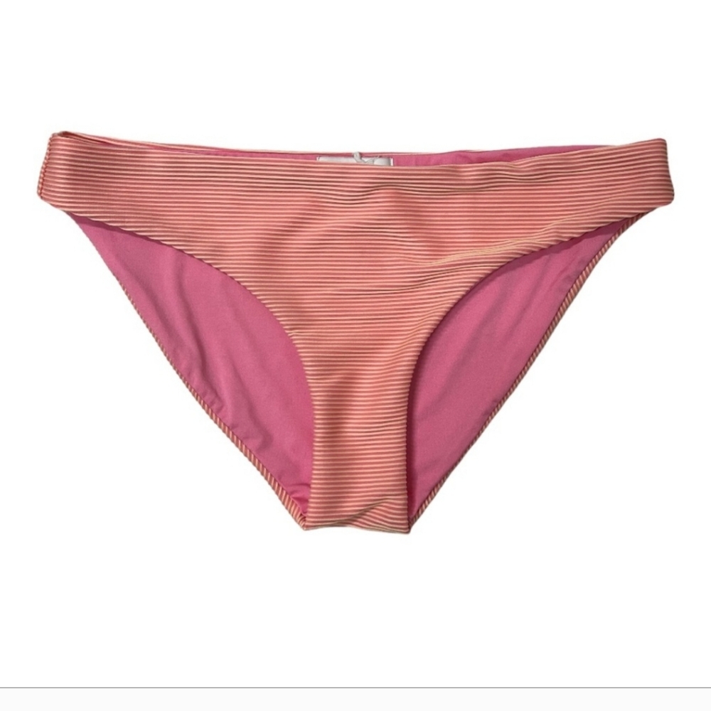 2279. Onia Pink Orange Stripe Bikini Bottom - NEW